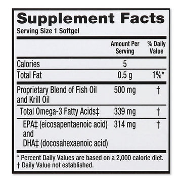 MegaRed® Advanced 4-in-1 Omega-3 Softgel, 500 Mg, 80 Count freeshipping - TVN Wholesale